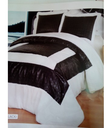 Bedspread Arya Brillante white-black