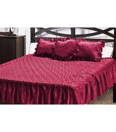 Bedspread Magic Dream fabric satin soldered, with three pillows