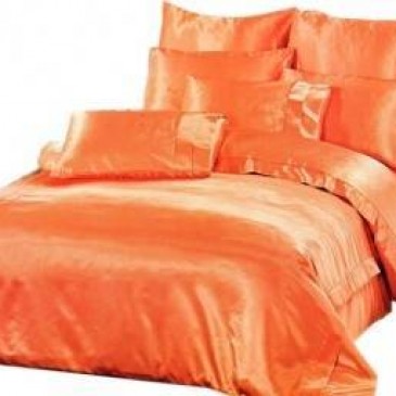 Комплект постельного белья ARYA Шелк Однотонный Somon - персик