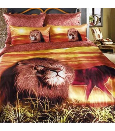 Love You sateen King of animals bedding set