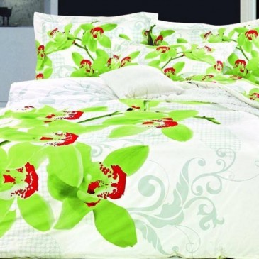 Love You sateen Orchid bedding set
