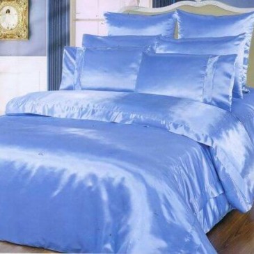 Комплект постельного белья ARYA Шелк Однотонный Blue