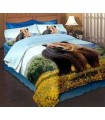 Love You sateen Bear bedding set